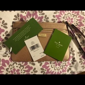 NWT Kate Spade Rosegold Clutch
